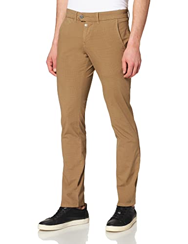 Timezone Herren Slim JannoTZ Hose, small beige Check, 30/34 von Timezone