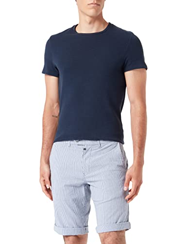 Timezone Herren Slim JannoTZ Short, Blue White Stripe, 29W EU von Timezone