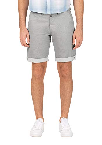 Timezone Herren Slim Jannotz Shorts, Grau (Grey Micro Point 8651), W38(Herstellergröße:38) von Timezone