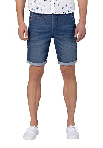 Timezone Herren Slim MarcusTZ Jeans-Shorts, Classic Blue wash, 29 von Timezone