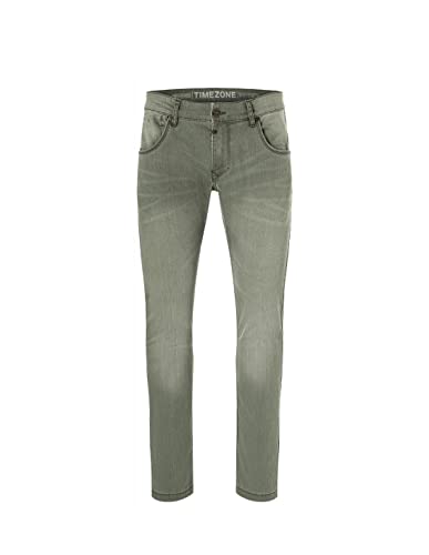 Timezone Herren Slim ScottTZ, Washed Olive, 34/32 von Timezone