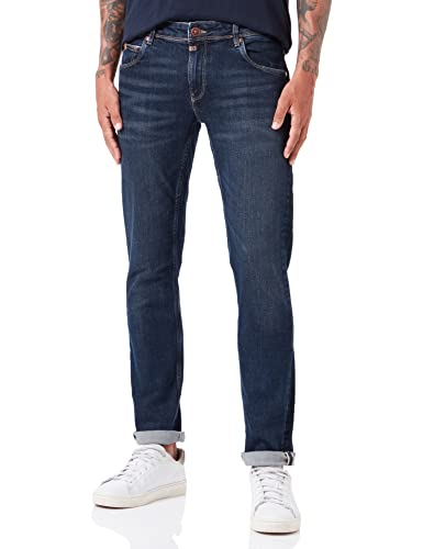 Timezone Herren Slim ScottTZ Jeans, Clear Dark Blue wash, 31/32 von Timezone