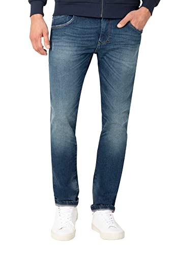 Timezone Herren Slim Scotttz Jeans, Dark Riged Wash, 38W / 32L EU von Timezone