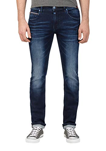 Timezone Herren Slim ScottTZ Skinny Jeans, Blau (Aged Navy wash 3322), 36W / 32L von Timezone
