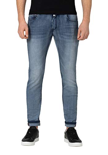 Timezone Herren Slim Scotttz Skinny Jeans, Blau (Antique Blue wash 3636), 40W / 34L von Timezone