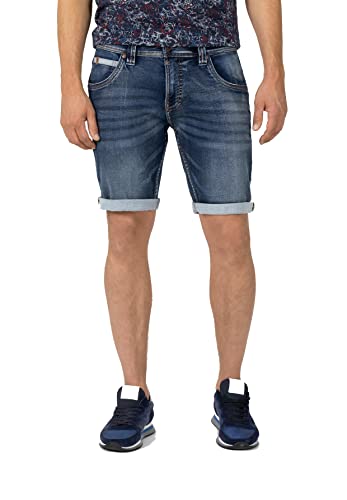 Timezone Herren Slim ScottyTZ Shorts, Dark sea wash, 40 von Timezone