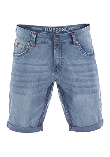 Timezone Herren Slim Scottytz Jeans Shorts, Antique Blue Wash (3636), 31W EU von Timezone