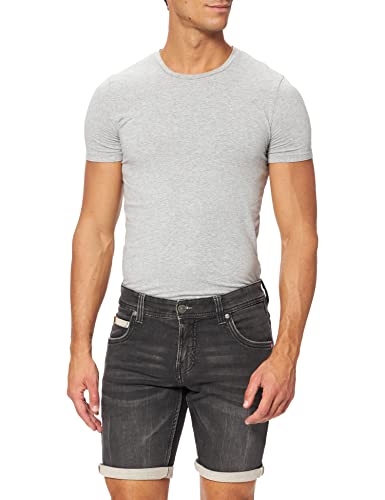 Timezone Herren Slim Scottytz Jeans Shorts, Black Scrub Wash, 31W EU von Timezone