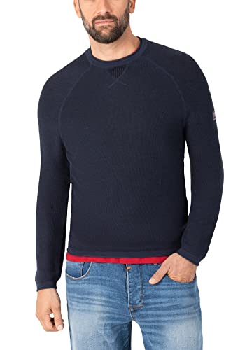 Timezone Herren Spiral Knit Crewneck Pullover, total Eclipse, XL Timezone Herren Spiral Knit Crewneck Pullover, total Eclipse, XL von Timezone