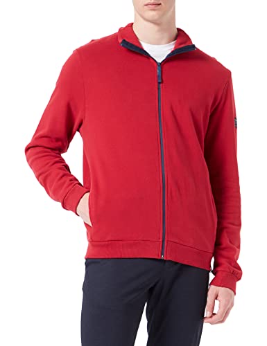 Timezone Herren Standup Collar Jacket Sweatshirt, red, M von Timezone