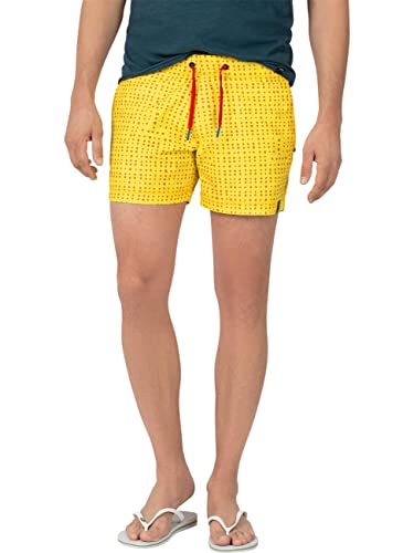 Timezone Herren Swimming HarryTZ Short, Yellow Stingray, L von Timezone