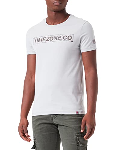Timezone Herren T-Shirt, Light Grey, XL von Timezone