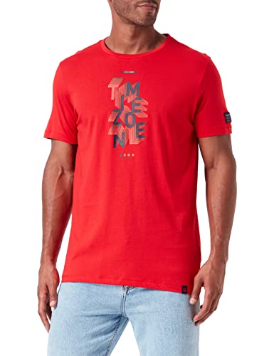 Timezone Herren T-Shirt, red, L von Timezone