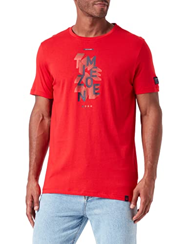 Timezone Herren T-Shirt, red, M von Timezone