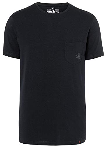 Timezone Herren T-Shirt Basic 22-10072 Caviar Black XL von Timezone