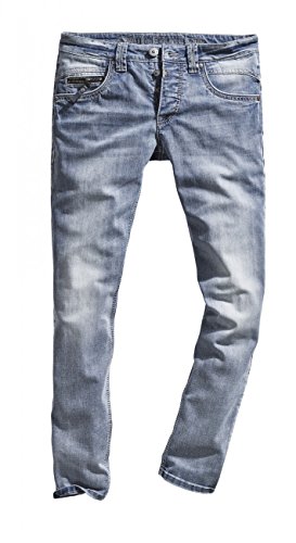 Timezone Herren TaylorTZ Jeanshose, Blau (cool Bleach wash 3499), 32W / 32L von Timezone
