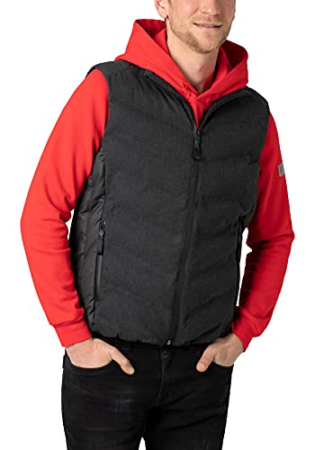 Timezone Herren Tech Vest 1, ultra black, S von Timezone