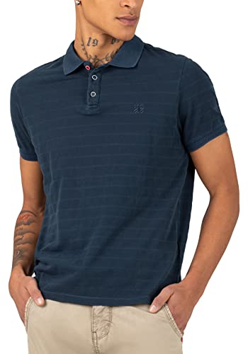 Timezone Herren Tonal Striped Poloshirt Polohemd, total Eclipse, XL Timezone Herren Tonal Striped Poloshirt Polohemd, total Eclipse, XL von Timezone