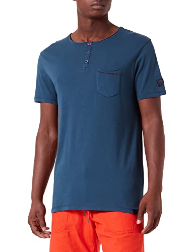 Timezone Herren Washed Henley T-Shirt, total Eclipse, XL Timezone Herren Washed Henley T-Shirt, total Eclipse, XL von Timezone