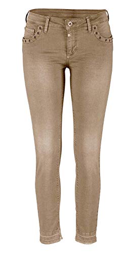 Timezone Jeans Damen Aleena mit Stretch in Beige Used (W32) von Timezone