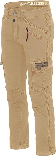 Timezone RogerTZ Roger Herrenhose Cargohose lässig modern (W33/L30, Safari Khaki) von Timezone