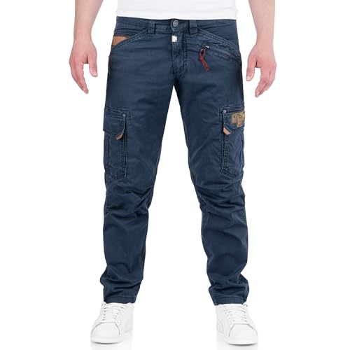 Timezone RogerTZ Roger Herrenhose Cargohose lässig modern (W34/L32, total Eclipse) von Timezone