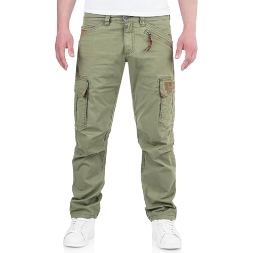 Timezone RogerTZ Roger Herrenhose Cargohose lässig modern (W36/L34, Washed kaki) von Timezone