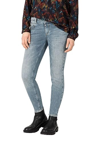 Timezone Damen Jeans SLIM ENAYTZ - Slim Fit - Blau - Mineral Grey Wash W25-W33, Größe:27W / 32L, Farbvariante:Mineral Grey Wash 8678 von Timezone