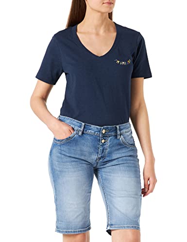 Timezone Damen Slim Nalitz Shorts, Fresh Indigo Wash, 28 EU von Timezone