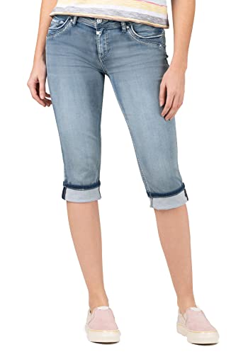 Timezone Damen Slim Talitz 3/4 Shorts, Aqua Blue Wash, 31 EU Timezone Damen Slim Talitz 3/4 Shorts, Aqua Blue Wash, 31 EU von Timezone