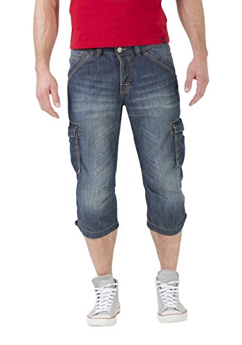 Timezone Textil Herren Loose DamiroTZ Shorts, Blau (Carribean Wash 3132), W32 von Timezone