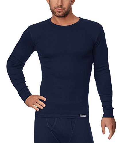 Timone Herren Langarm Unterhemd (Dunkelblau, XL) von Timone