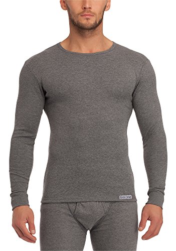 Timone Herren Langarm Unterhemd (Melange, XXL) von Timone