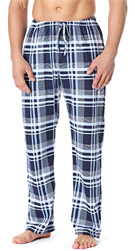 Timone Herren Schlafanzugshose Leichte Pyjamahose aus Baumwolle Nachtwäsche TPP-001 (Muster-19 (9555408), L) von Timone