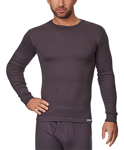 Timone Herren Langarm Unterhemd (Graphite, M) von Timone