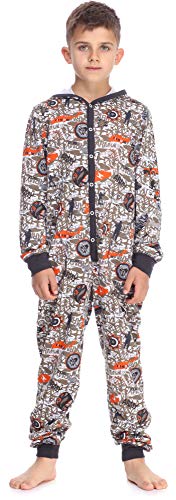 Timone Jugend Schlafanzug Strampelanzug Schlafoverall TI122 (Heer, 110-116) von Timone