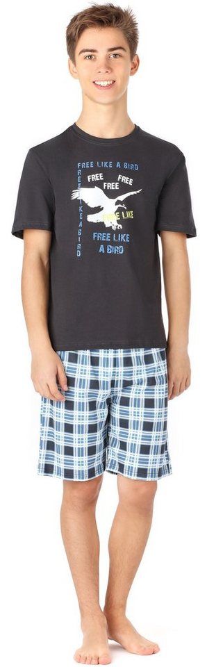 Timone Schlafanzug Jungen Pyjama Langarm Baumwolle Set Zweiteiliger Schlafanzug Hausanzug von Timone