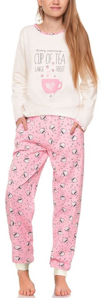 Timone Schlafanzug Mädchen Schlafanzüge Langarm aus Baumwolle Winter Pyjama Set TITR850 von Timone