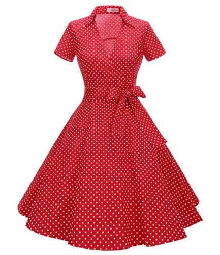 Rockabilly Kleider Damen Vintage 50er Jahre Kleider Damen Rockabilly Swing Kleider Small Red White M Rockabilly Kleider Damen Vintage 50er Jahre Kleider Damen Rockabilly Swing Kleider Small Red White M von Timormode
