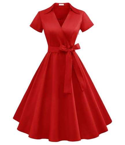Timormode Damen Kleid, Gr. L, rot von Timormode