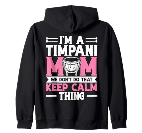 Schlagzeug-Schlagzeugerin Mama Mama Paukerin Kapuzenjacke Schlagzeug-Schlagzeugerin Mama Mama Paukerin Kapuzenjacke von Timpani Design For Timpanist & Kettle Drum Player