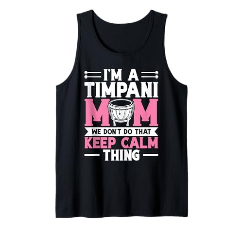 Schlagzeug-Schlagzeugerin Mama Mama Paukerin Tank Top von Timpani Design For Timpanist & Kettle Drum Player