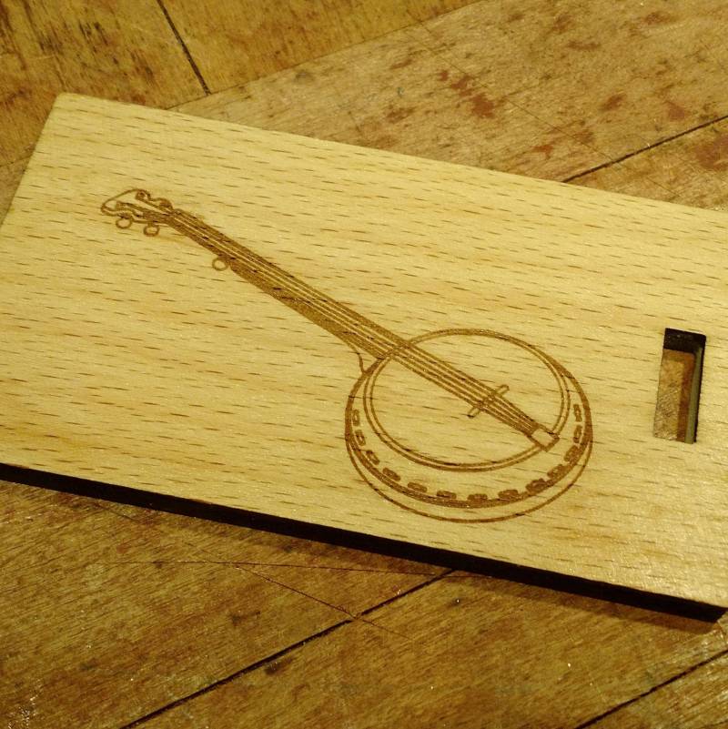Banjo - Wunderschönes Id-Namensschild Aus Holz Nach Maß Mit Ihrem Namen Und Ihrer Adresse Optionaler Telefon- Oder E-Mail-Adresse Banjo - Wunderschönes Id-Namensschild Aus Holz Nach Maß Mit Ihrem Namen Und Ihrer Adresse Optionaler Telefon- Oder E-Mail-Adresse von TimsTagworks