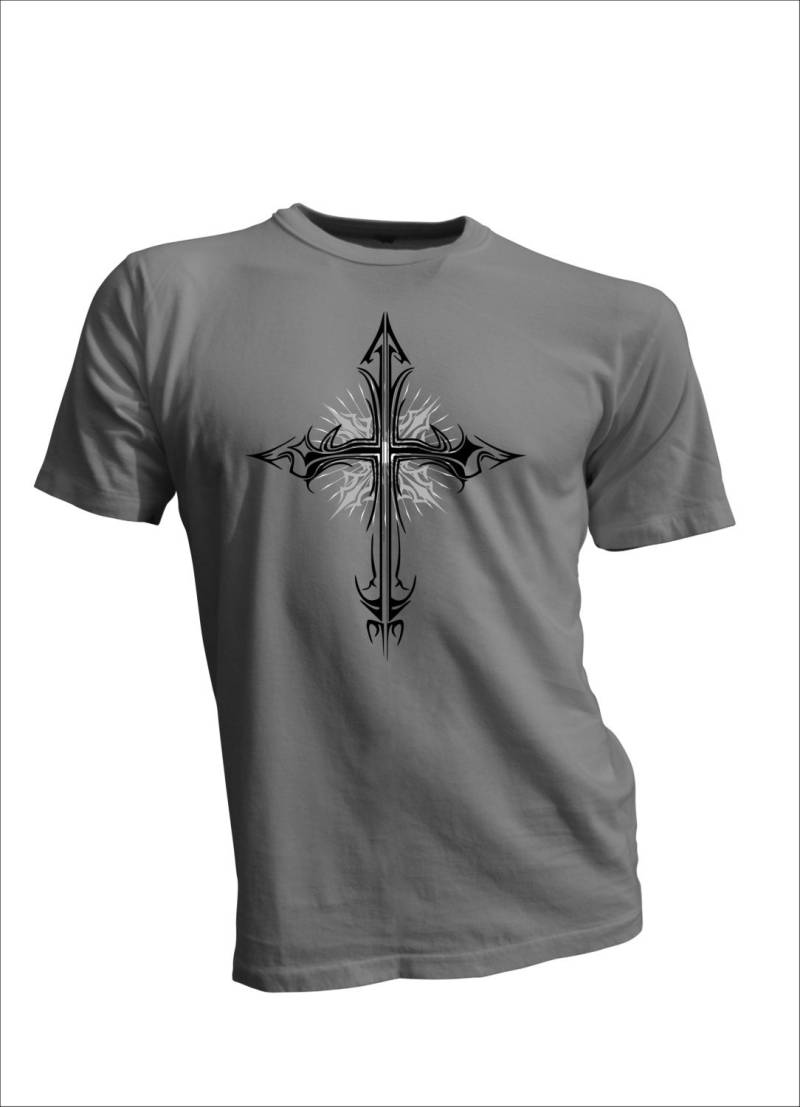 Kreuz Design T-Shirt - Unisex Kreuz Design T-Shirt - Unisex von TimsTeesHouston