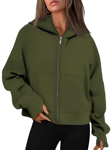 Timuspo Damen Kapuzenjacke Kapuzenpullover Oversize Sweatjacke Sweatshirt College Jacke Übergangsjacke Zip Hoodie Hoody mit Kapuze von Timuspo