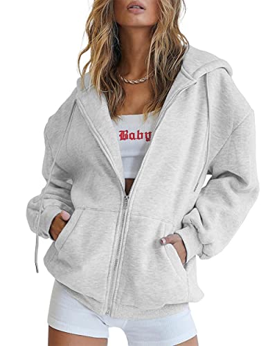 Timuspo Damen Kapuzenpullover Sweatjacke Sweatshirt Kapuzenjacke Kapuze Langarm Hoodie Sport Style Casual Training Basic Oversize Hoodie von Timuspo