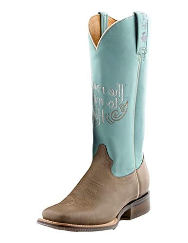 Tin Haul Damen A Cowgirls Motto 13 Turquoise Boot, Hellbraun, 38.5 EU von Tin Haul