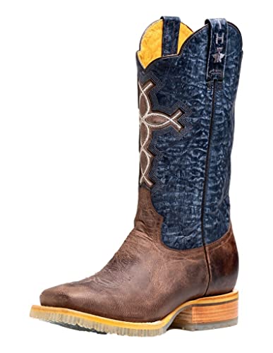 Tin Haul Westernstiefel Ichtusacross Waxy Vamp 14-020-0005-0450 BR für Herren, Braun, 43 EU von Tin Haul