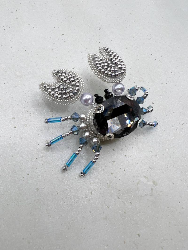 Handgemachte Perlen Krabbe Brosche Perle Insekt Schmuck Geschenk von TinArtbytina