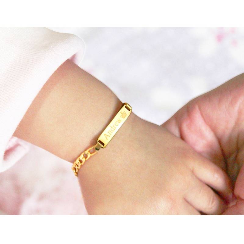 Baby Armband Gold, Kinder Id Armband, Silber, Benutzerdefinierte Name Personalisierte Mit Jedem Namen von TinaCoJewelry